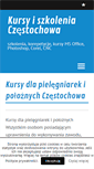 Mobile Screenshot of kursyczestochowa.pl